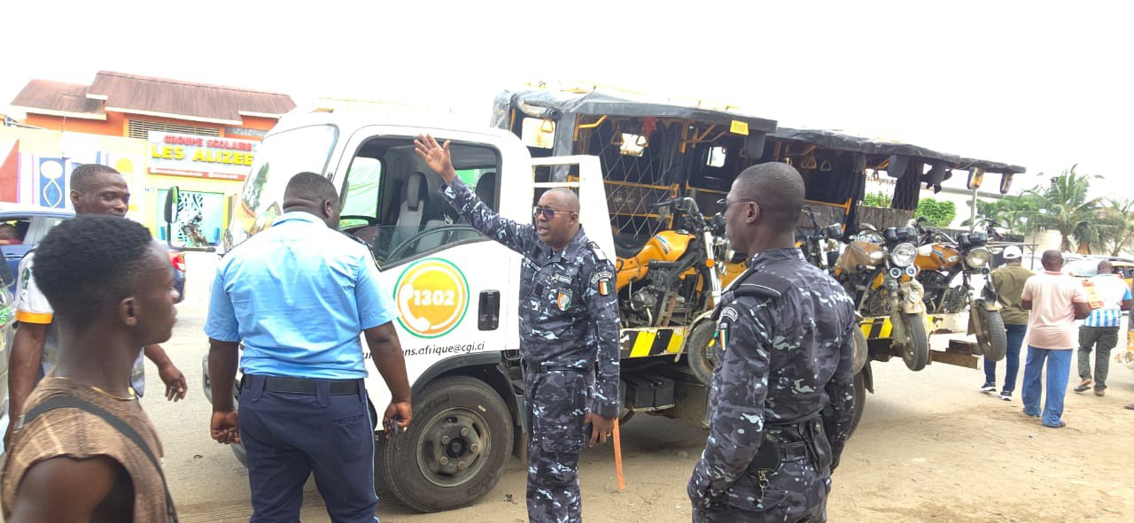 Opération "Tolérance zéro" à Abidjan : 34 tricycles "Saloni" mis en fourrière © Crédit photo DR
