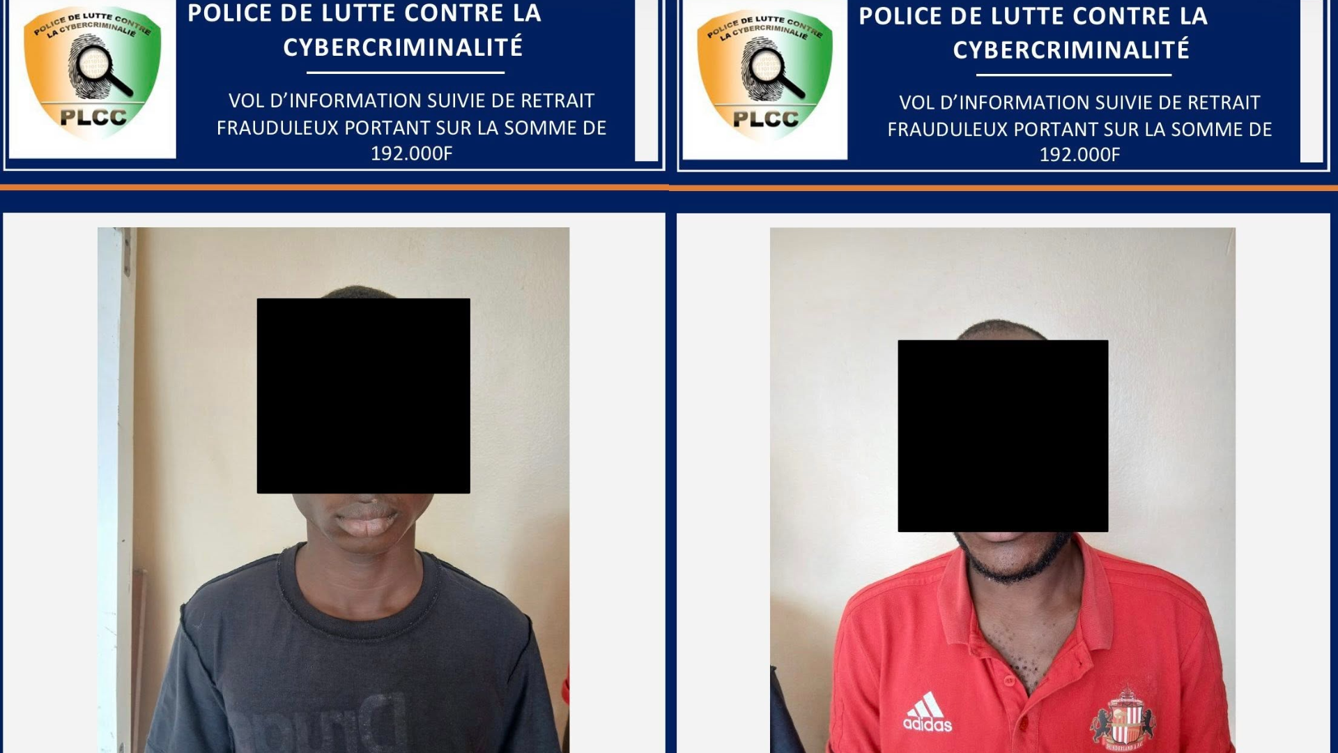 Vol Orange Money en Côte d'Ivoire : deux déférés pour 192 000 F CFA © Crédit photo PLCC - Yessouan.ci