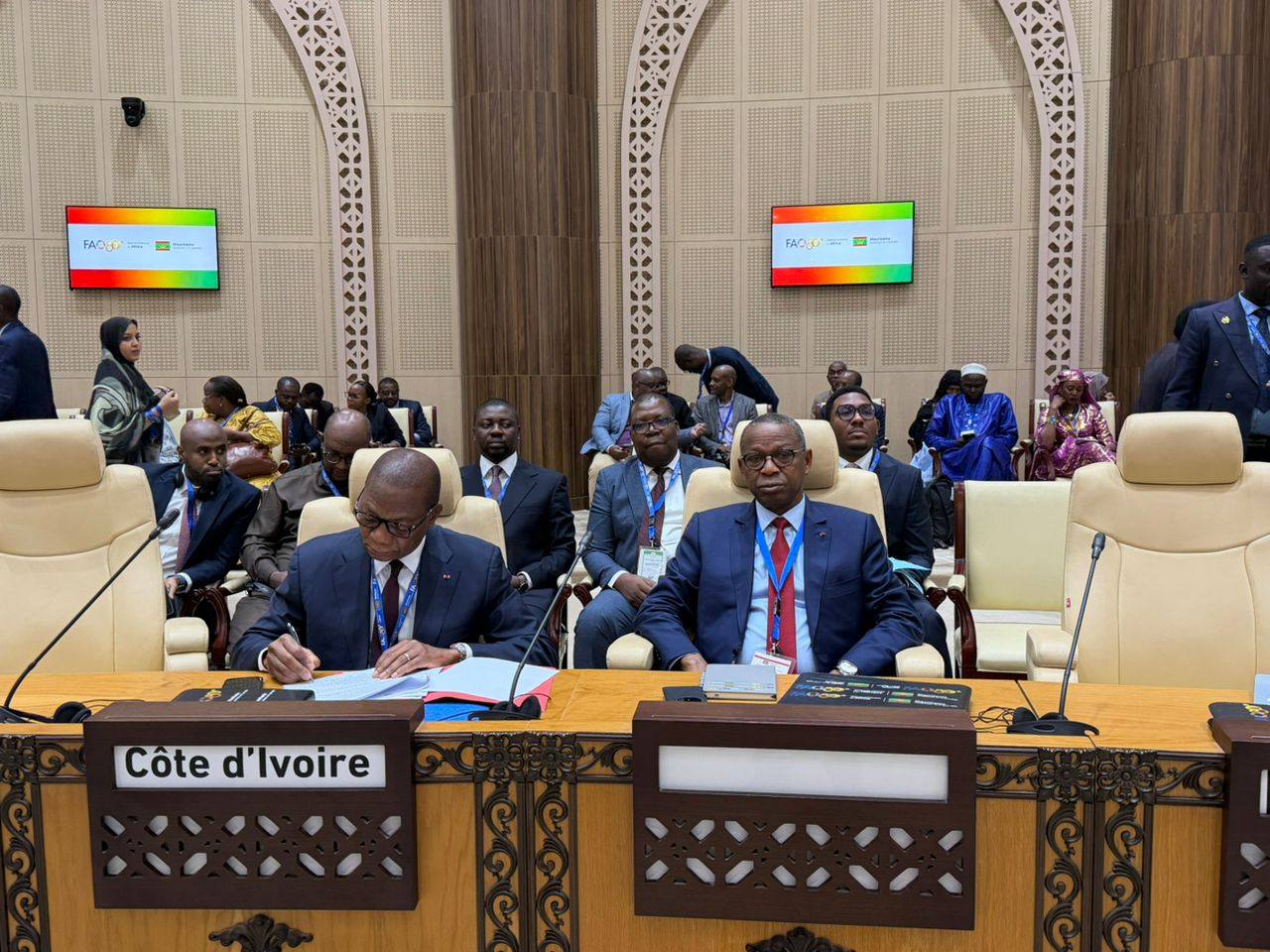 La Côte d'Ivoire à la 34ᵉ Conférence régionale de la FAO pour l'Afrique © Crédit photo Gouvernement ivoirien - Yessouan.ci