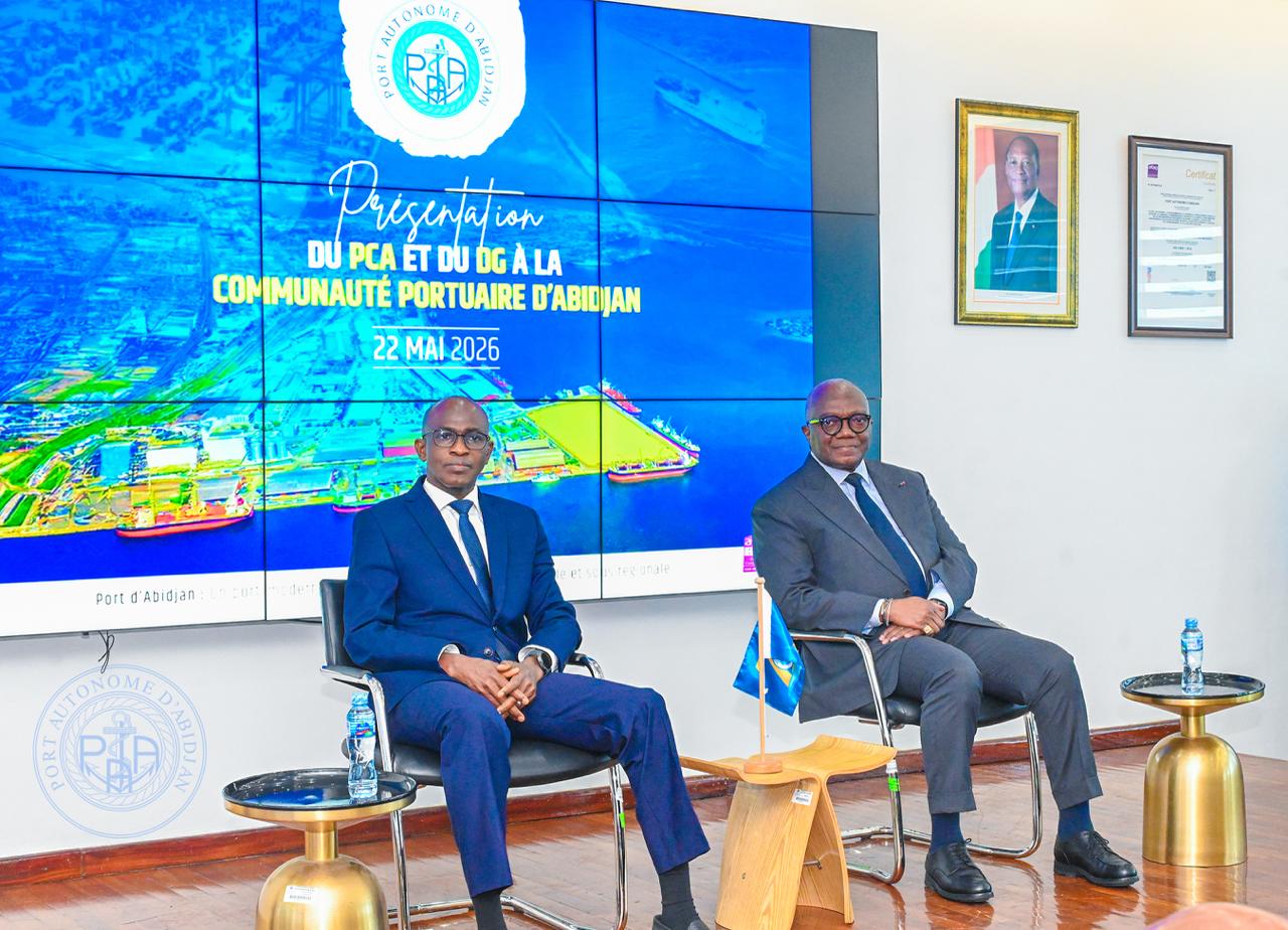 Port d'Abidjan - Hilaire Lamizana, PCA et Kassoum Traoré, DG par intérim officiellement installés © Crédit photo PAA
