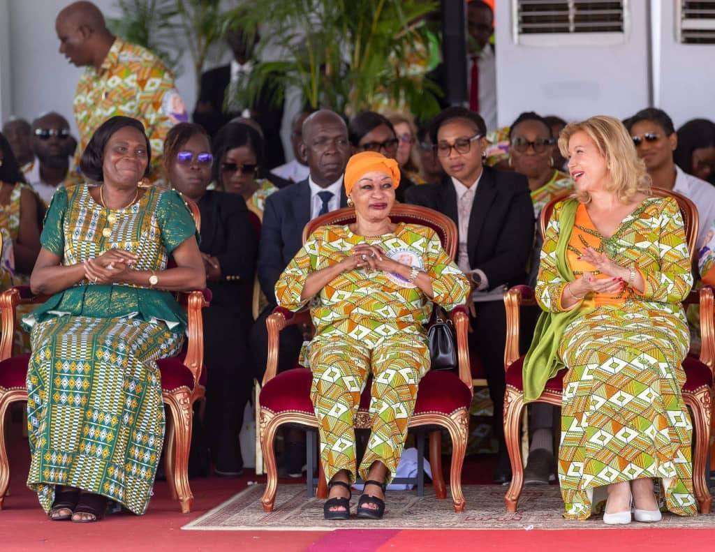 Fête des mères 2026 Dominique Ouattara, Simone et Henriette à Aboisso © Crédit photo DR