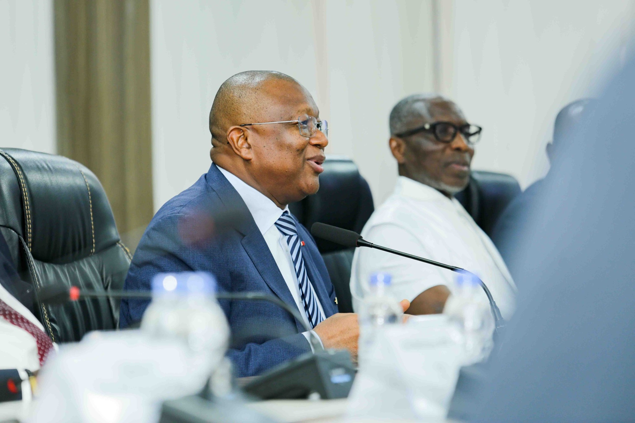 UNJCI - Le ministre Amadou Coulibaly intervient avant le congrès des 6 et 7 juin © Crédit photo DR﻿