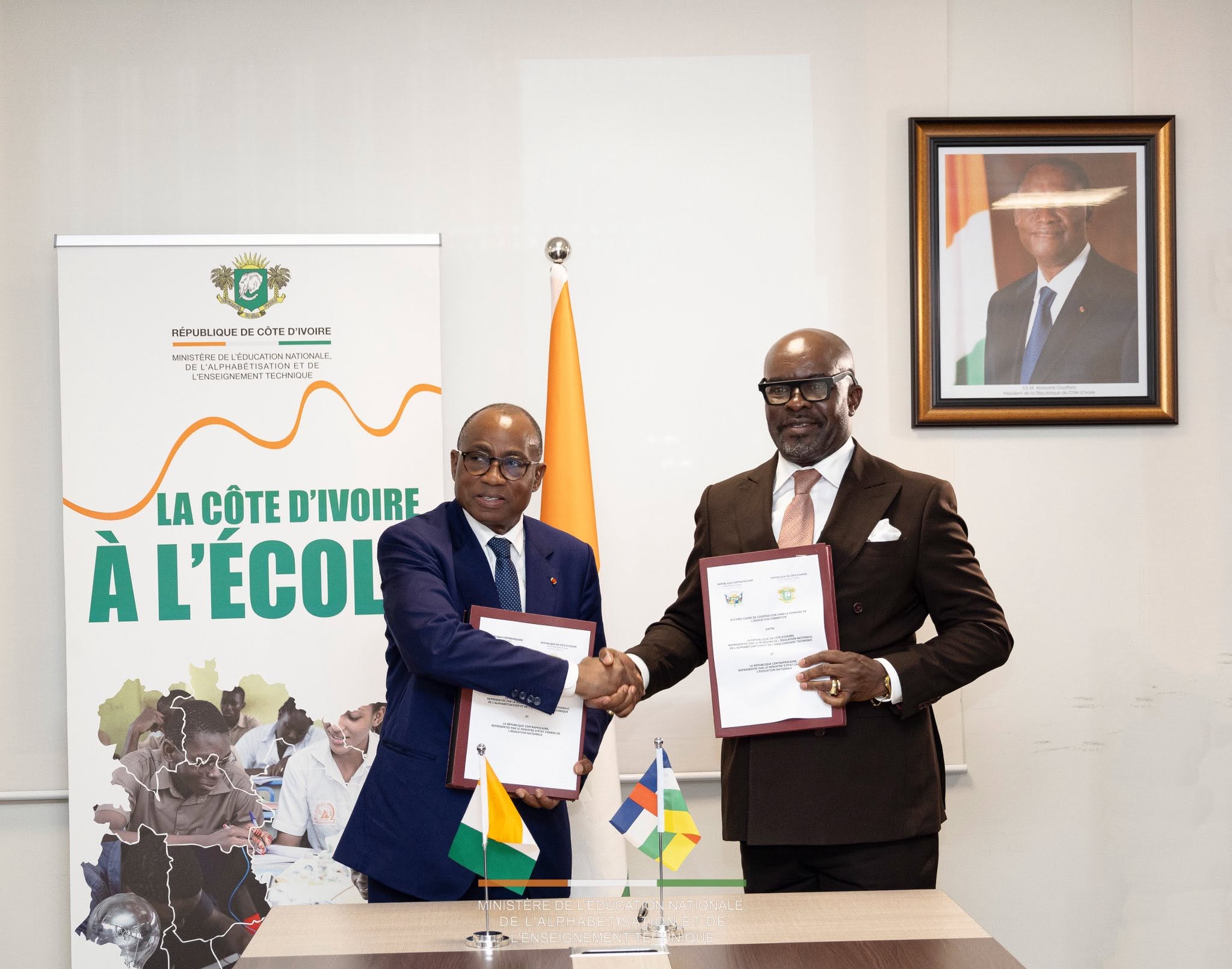 Éducation accord-cadre Côte d'Ivoire Centrafrique © Crédit photo DR