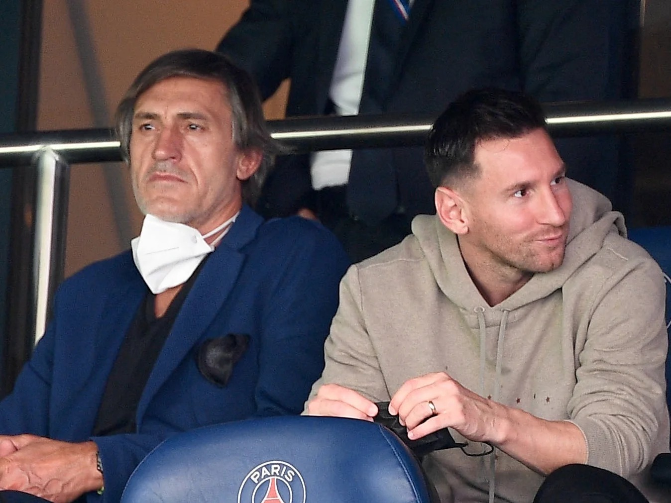 Lionel Messi et son père Jorge Messi