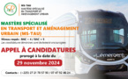 Transport et Aménagement Urbain : L'INP-HB lance un nouveau Mastère, Processus de candidature