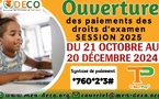 CEPE - BEPC et BAC 2025 : La DECO lance le paiement des droits d'examen 