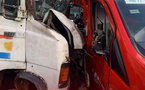 Accident à Abobo ce 16 mai 2025 : un Gbaka percute un véhicule de pompiers en intervention