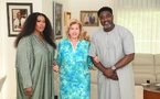 Kolo Touré reçu par Dominique Ouattara à Abidjan