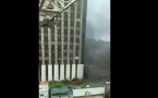 Incendie à la cité administrative Tour E au Plateau ce 9 juillet