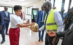 Afrobasket dames 2025 en Côte d'Ivoire : Beugré Mambé visite le Palais des Sports de Treichville