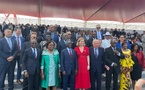Kandia Camara et Adama Bictogo au défilé du 14 juillet à Paris Kandia Camara et Adama Bictogo au défilé du 14 juillet à Paris