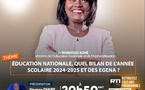 Mariatou Koné dresse le bilan éducation nationale 2025 sur RTI1 : résultats du CEPE, BEPC, BAC, primes des enseignants… tout savoir