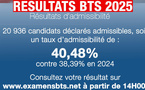 Résultats BTS 2025 Côte d'Ivoire : 40,48% d'admis contre 38,39% en 2024