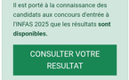 INFAS 2025, les résultats disponibles ce jour : 10 000 candidats admis, la liste