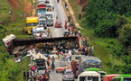 Accident de la route axe Abengourou-Sankadiokro ce 24 mai : route bloquée