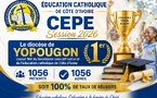 Classement CEPE 2026 Éducation Catholique : le diocèse de Yopougon 1er au niveau national