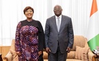 UNJCI, la présidente Marie-Laure N'Goran reçue par Tiémoko Meyliet Koné