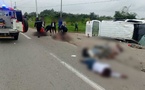 Accident sur l’autoroute Abidjan-Grand-Bassam ce vendredi : 11 victimes après une crevaison d’un véhicule de transport