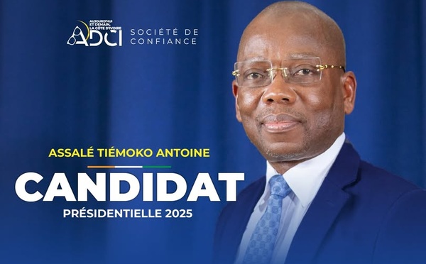 Assalé Tiémoko candidat à la présidentielle ivoirienne 2025 © Crédit photo DR