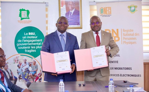 Aides sociales : l'ONECI et le BCPFS signent une convention