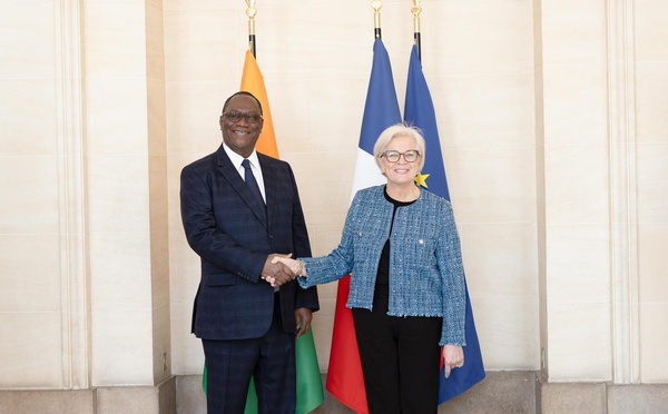 Sommet G7++ Groupe des Amis du Golfe de Guinée : Téné Birahima Ouattara reçu par la ministre française des Armées à Paris