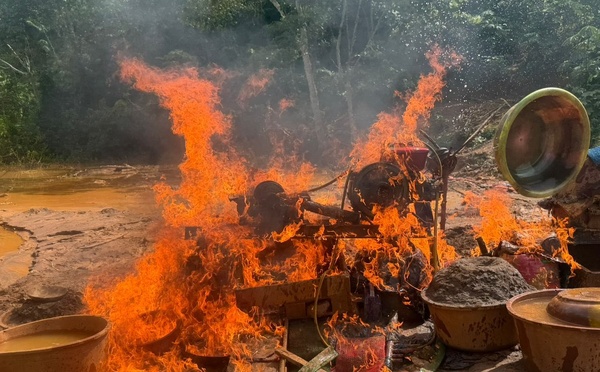 Lutte anti-orpaillage en Côte d'Ivoire, 10 individus arrêtés à Aboisso