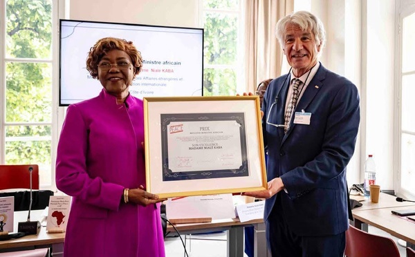 Nialé Kaba primée "Meilleur Ministre Africain 2026" à Paris