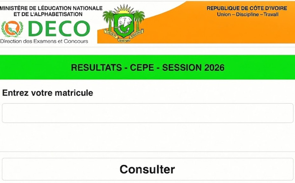 DECO - liste admis CEPE 2026 Côte d'Ivoire dévoilée ce jour, consultez dès maintenant avec votre matricule