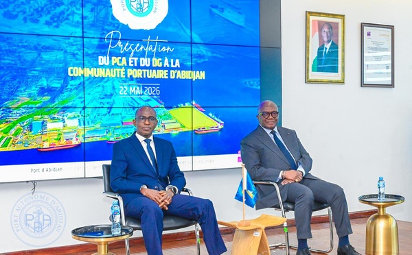 Port d'Abidjan - Hilaire Lamizana, PCA et Kassoum Traoré, DG par intérim officiellement installés