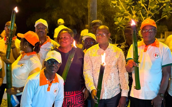 66ᵉ anniversaire de l’indépendance : Abengourou lance les festivités avec une retraite aux flambeaux