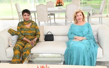 Dominique Ouattara reçoit Henriette Bédié