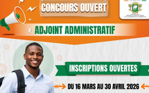 Le concours d'Adjoint Administratif 2026 CI pour les titulaires du BEPC âgés de 18 à 42 ans lancé : tout savoir