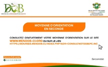 Orientation en seconde A et C 2026 en Côte d'Ivoire : votre moyenne disponible, consulter maintenant