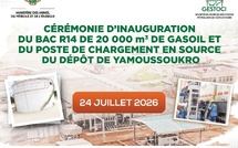 GESTOCI Yamoussoukro : un nouveau bac de 20 000 m³ de gasoil mis en service
