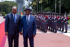 Les Présidents Ouattara et Mahama à Abidjan