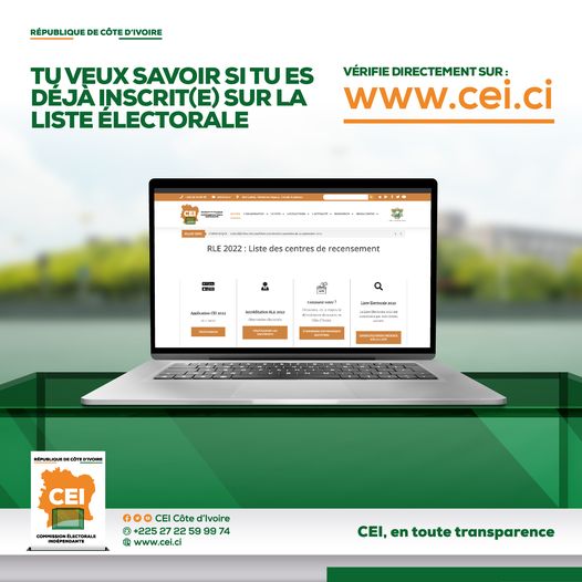 Verifier si on est sur la liste électorale Verifier si on est sur la liste électorale