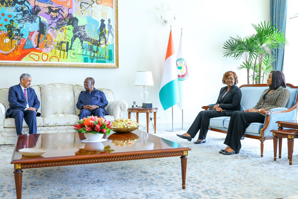 Entretien entre le Président Ouattara et le Président de la BADEA Entretien entre le Président Ouattara et le Président de la BADEA