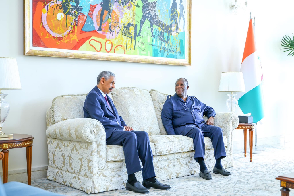 Alassane Ouattara reçoit Sidi Ould Tah Alassane Ouattara reçoit Sidi Ould Tah
