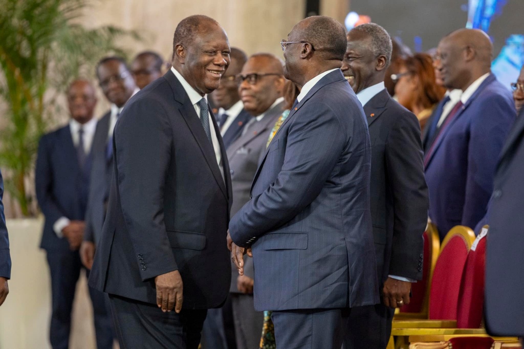Ouattara, Tiémoko Meyliet et Bictogo : échange de vœux 2025 Ouattara, Tiémoko Meyliet et Bictogo : échange de vœux 2025