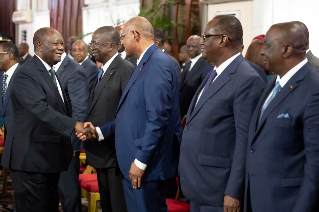 Alassane Ouattara et Patrick Achi Alassane Ouattara et Patrick Achi