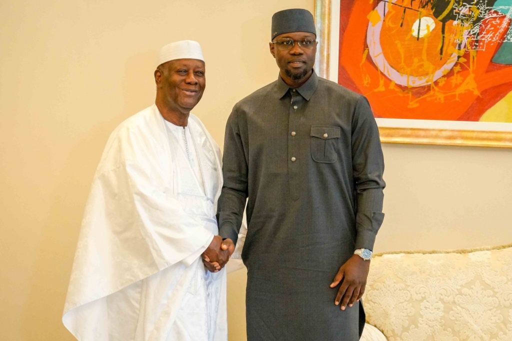 Alassane Ouattara et Ousmane Sonko