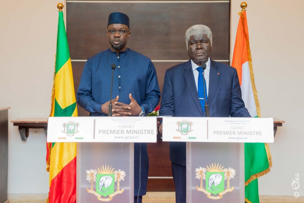 Ousmane Sonko et Robert Beugré Mambé