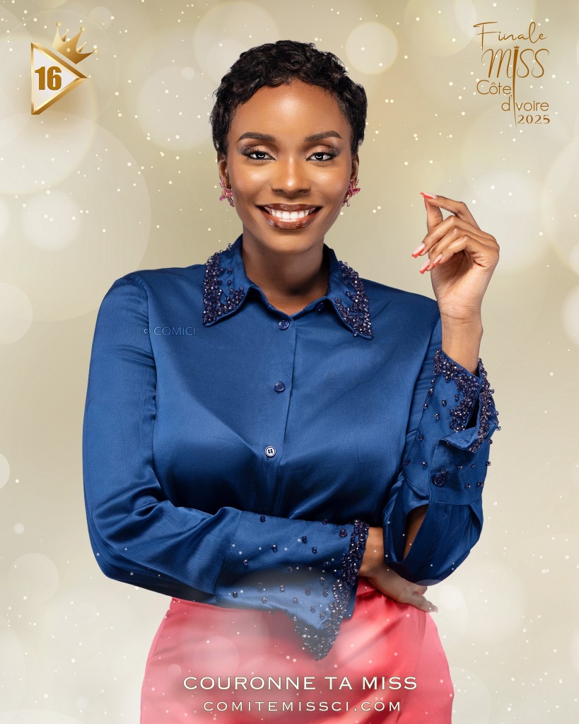 Miss Folon 2025 - Marie-Axelle Gbogou 1m77 – 25 ans - Numéro 16