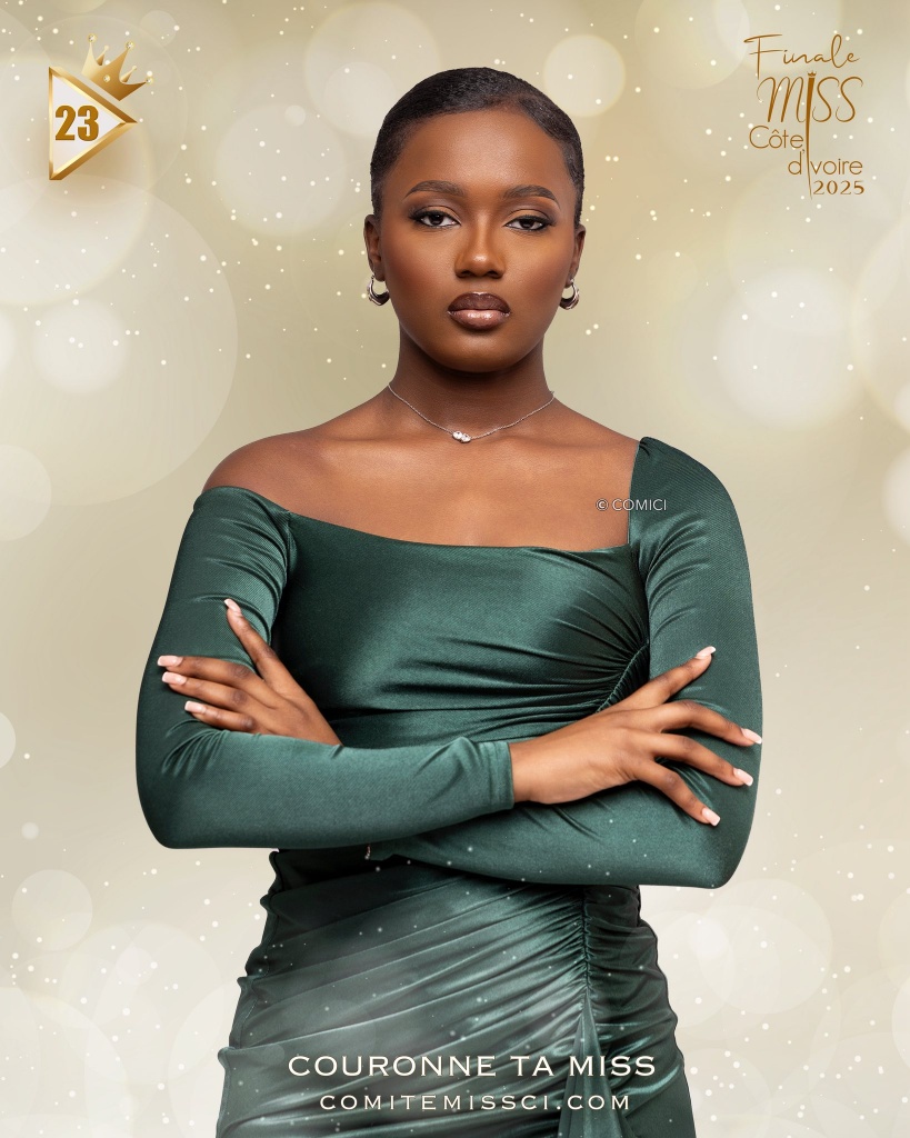 Miss UK CI 2025 - Lou-Mary N’guessan 1m67 – 20 ans - Numéro 23