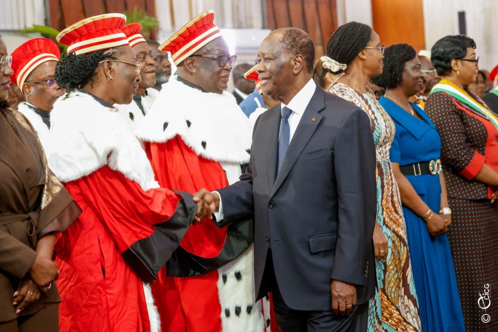 Alassane Ouattara à la présentation de vœux 2026 