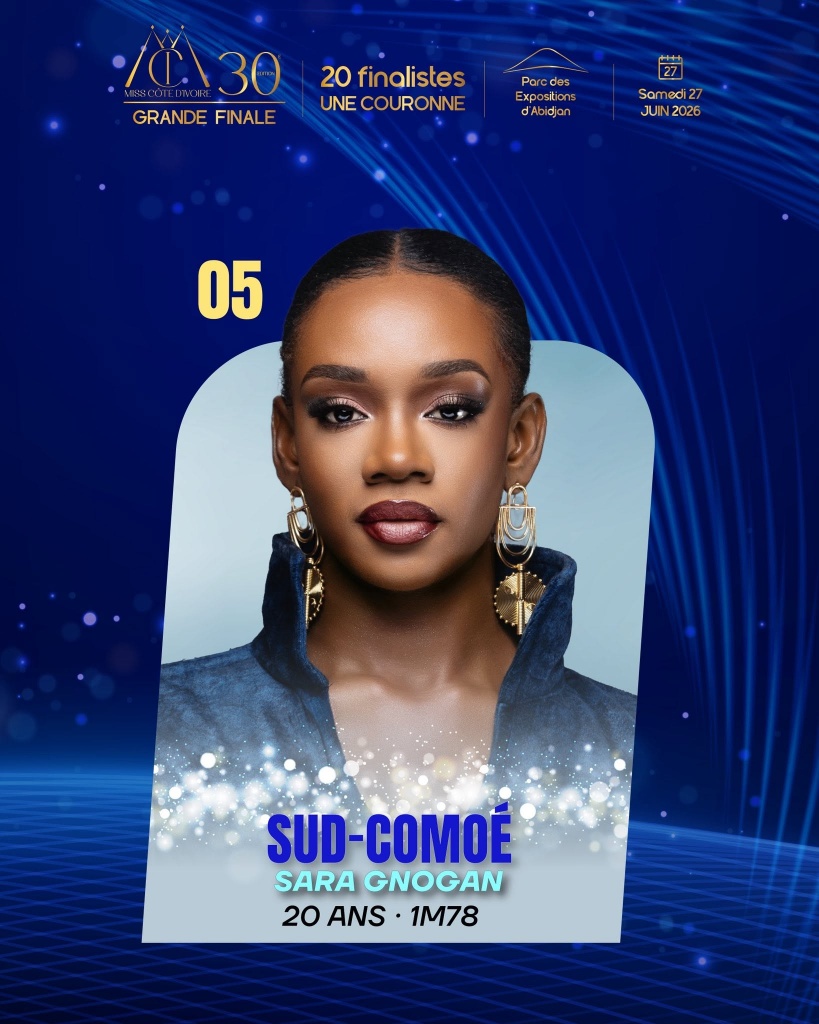 Sara Gnogan - Miss Sud-Comoé 2026