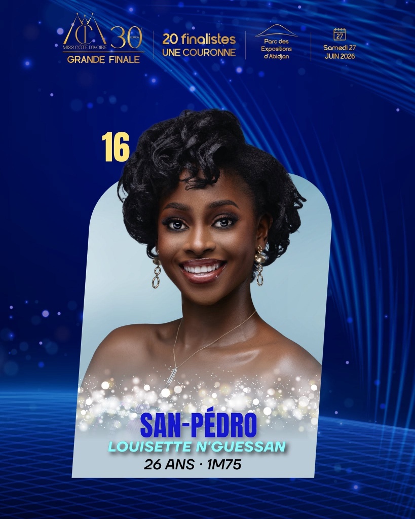 Louisette N'Guessan - Miss San-Pédro 2026 Louisette N'Guessan - Miss San-Pédro 2026